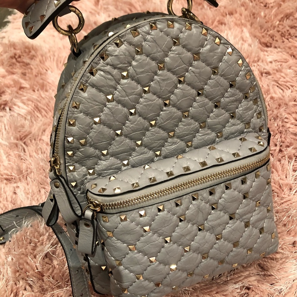 Valentino Rockstud Medium Backpack 100% Authentic - Picture 6 of 8